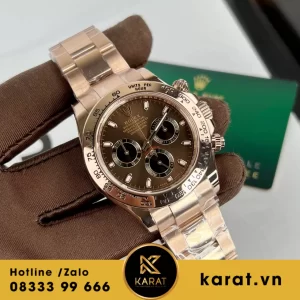 Đồng hồ  Rolex Cosmograph Daytona 116505 Chocolate Dial Bọc Vàng 18k
