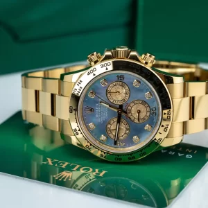 Đồng Hồ Rolex Cosmograph Daytona 116508 Mặt Số Khảm Trai Cọc Số Đá