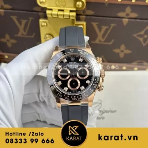 Đồng Hồ Rolex Cosmograph Daytona 116515LN Replica 11 Vàng Hồng BTF 40mm