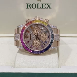 Đồng Hồ Rolex Cosmograph Daytona 116595RBOW Mặt Số Đính Kim Cương