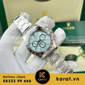 Đồng Hồ Rolex Cosmograph Daytona 126506 Mặt Xanh Băng Cọc Số Dạ Quang Nhà Máy Clean 40mm