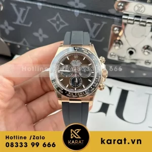 Đồng Hồ Rolex Cosmograph Daytona 126508 & 126515 Mặt Chocolate Dây Cao Su THB 40mm