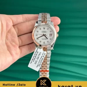 Đồng hồ Rolex Datejust 126331 bọc vàng 18k mặt khảm trai