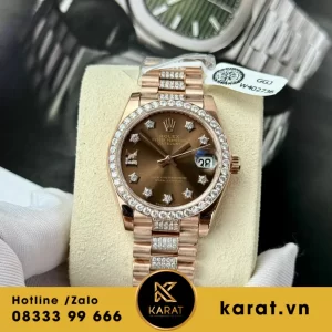 Đồng hồ rolex    Datejust 31 Bọc Vàng 18k Kim Moissanite
