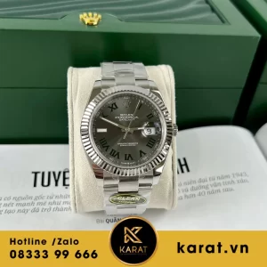 Đồng hồ rolex datejust 41 wimbledon dây oyster clean factory replica