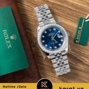 Đồng hồ Rolex Datejust 41mm 126334 niềng Moissanite rep 1:1