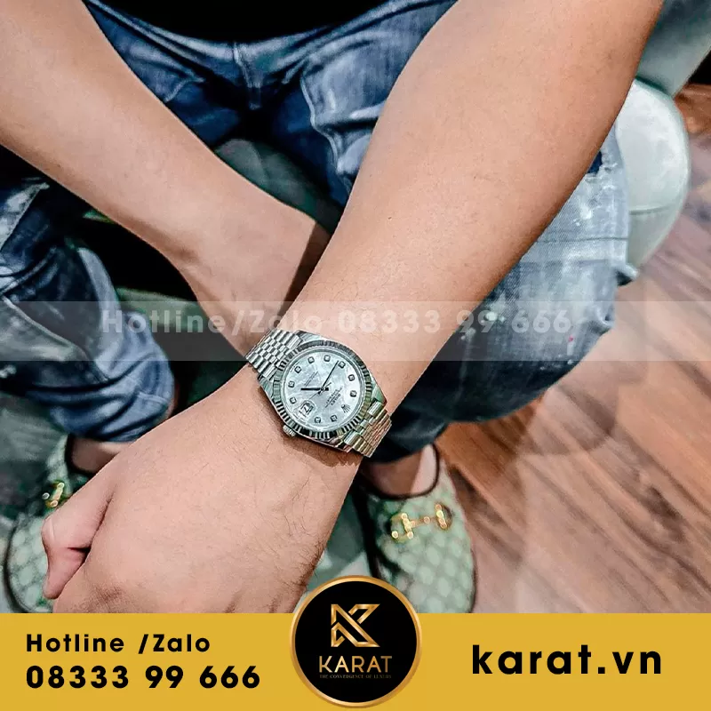 Đồng hồ rolex datejust 41mm độ mặt thiên thạch