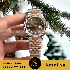 Đồng hồ rolex datejust bọc vàng 36mm rose gold nhà máy gm