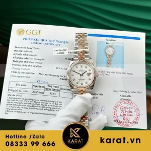 Đồng Hồ Rolex datejust Bọc Vàng V5 mặt MOP nhà máy GM