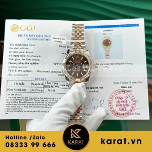 Đồng hồ Rolex datejust chocolate 41mm Bọc Vàng V5 nhà máy GM