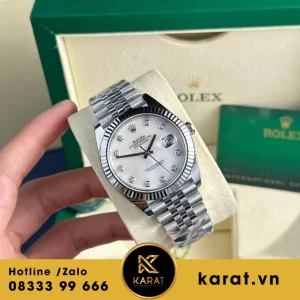 Đồng hồ  Rolex Datejust Mặt Khảm Trai Replica