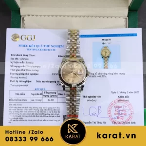 Đồng Hồ Rolex DateJust Nam Chế Tác Bọc Vàng 18K Nhà Máy GM 41mm