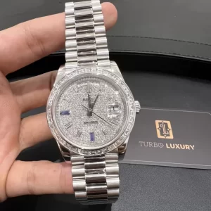 Đồng hồ Rolex Day-Date 40 228396tbr-0021 Chế Tác Platinum & Kim Cương