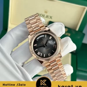 Đồng hồ Rolex Day-Date 40mm phiên bản nhà máy QF bọc vàng nặng 186