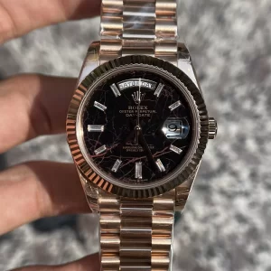 Đồng Hồ Rolex Day-Date Everrose Gold Mặt Số Eisenkiesel Replica