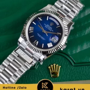 Đồng Hồ Rolex Day-Date M128239-0063 128239-0063 Vàng Trắng 18ct Màu Xanh Dương Ombre fake