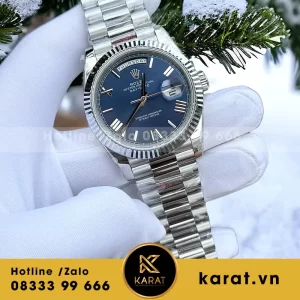 Đồng hồ rolex daydate 40 blue dial 167g