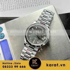 Đồng hồ rolex daydate 40 mặt xà cừ tím nặng 167g