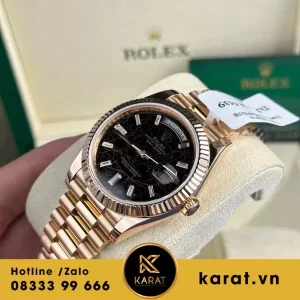Đồng hồ Rolex daydate bọc vàng 228235 mặt thạch anh 177g