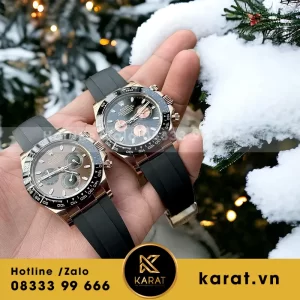 Đồng hồ rolex daytona 116515ln dây cao su nhà máy bt