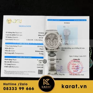 Đồng Hồ Rolex Daytona 126500LN Chế Tác Mặt Độ - Kim Moiss Baguette HK 4131 40mm