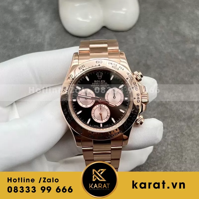 Đồng Hồ Rolex Daytona 126505 Chế Tác Vàng Đúc 18k 40mm