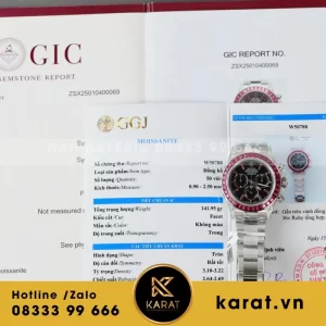 Đồng Hồ Rolex Daytona 126599TRU Vàng Trắng 18K Nguyên Khối + Ruby + Kim Cương Tự Nhiên 40mm