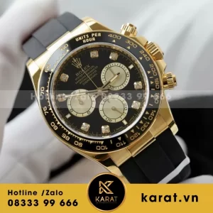 Đồng Hồ Rolex Daytona Chế Tác Bọc Vàng 18K Bộ Chuyển Động Calibre 4131 40mm