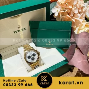 Đồng hồ rolex daytona độ mặt thiên thạch yellow gold