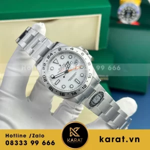 Đồng Hồ Rolex Explorer II 226570 Mặt Trắng Replica 1:1 Clean Factory 42mm