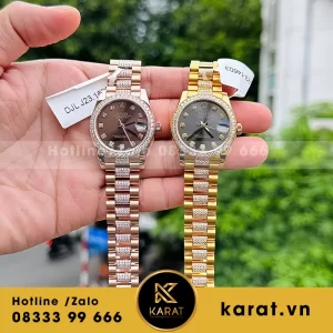 Đồng hồ rolex fake bọc vàng 18k