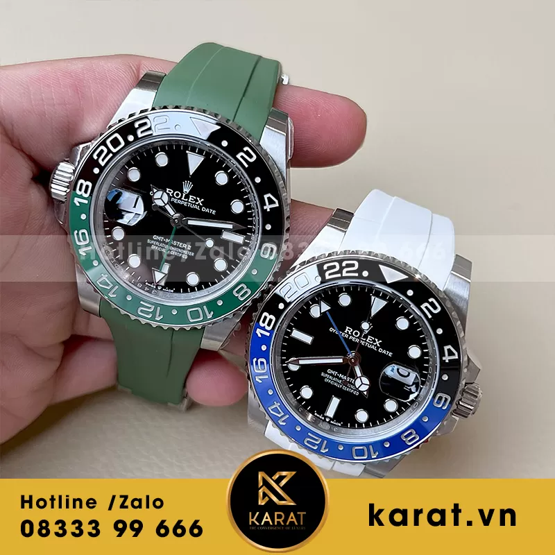 Đồng hồ rolex GMT dây ruberB
