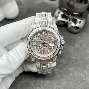 Đồng hồ rolex GMT-Master II 116769tbr chế tác vàng khối 18k, full kim cương thiên nhiên