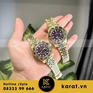 Đồng Hồ Rolex GMT-Master II 126718GRNR Replica 11 Mặt Đá Mắt Hổ Xưởng THB 40mm