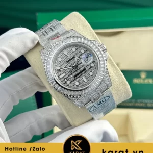 Đồng hồ Rolex GMT-Master II “Ice” 116769 full đá CZ