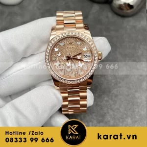 Đồng hồ rolex lady datejust 31mm 278285RBR mặt số butterfly