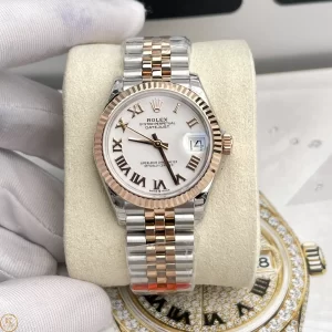 Đồng Hồ Rolex Like Auth 1:1 Datejust 31 278273 Mặt Số Bạc Cọc Số La Mã