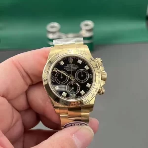 Đồng Hồ Rolex Like Auth Daytona 116508 Mặt Số Đen
