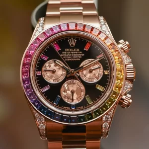 Đồng Hồ Rolex Like Auth Daytona Rainbow Everose Gold 116595