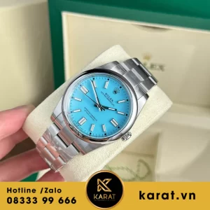 Đồng hồ  Rolex Oyster Perpetual 124300 mặt xanh tiffany rep 1:1