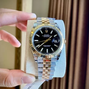 Đồng Hồ Rolex Pep 1:1 Datejust 41 126333 Mặt Số Đen Cọc Số Dạ Quang