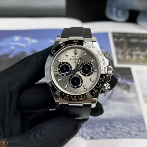 Đồng Hồ Rolex Replica 1:1 Cosmograph Daytona 116519LN Mặt Số Xám