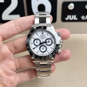 Đồng Hồ Rolex Siêu Cấp 1:1 Cosmograph Daytona 116500LN Mặt Số Trắng