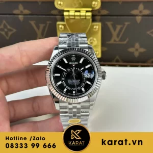 Đồng hồ  Rolex Sky-Dweller 326934 mặt đen rep 11