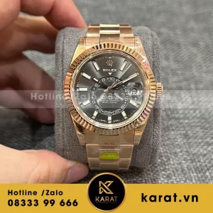 Đồng hồ Rolex Sky-Dweller rose gold noob factory