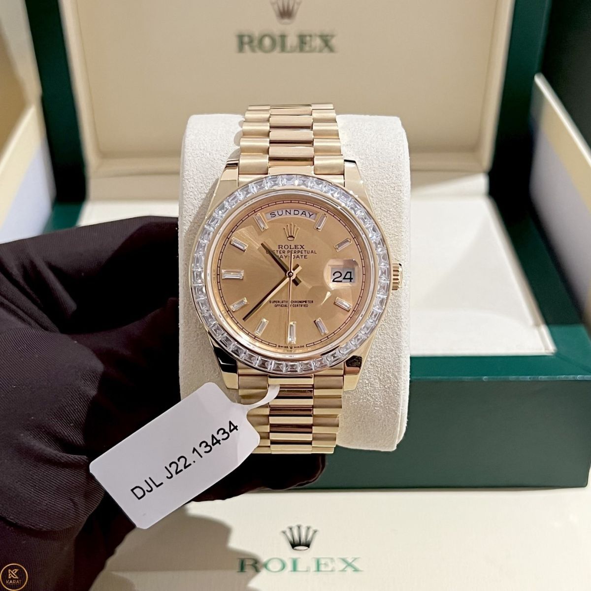 dong-ho-rolex-super-fake-1-1-day-date-1 Chất lượng Rolex Super Fake 1:1 Day-Date II 228235 36mm