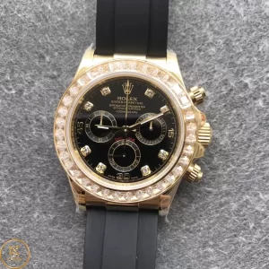 Đồng Hồ Rolex Super Fake Daytona 116588 Viền Kim Cương Moissanite