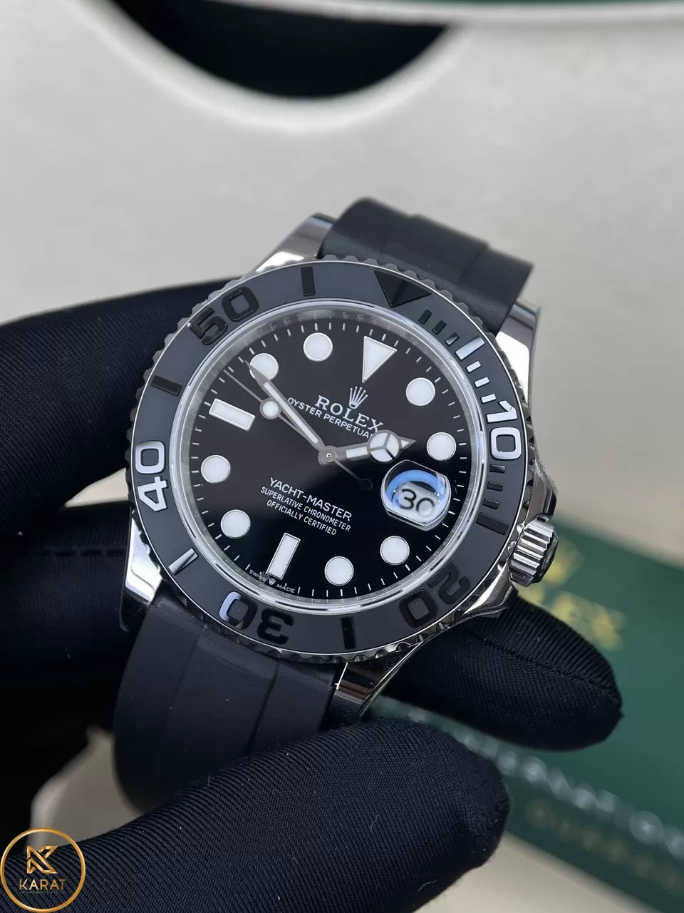 Đồng Hồ Rolex Yacht-Master 1:1 like auth Mặt Số Đen