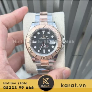 Đồng hồ rolex yacht master demi rose gold clean factory