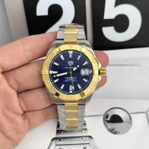 Đồng Hồ Tag Heuer Aquarecer Mặt Số Xanh Blue Vỏ Thép Super Fake
